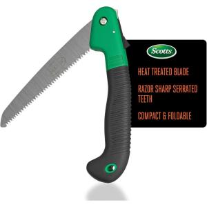 imageScotts 2Piece Pruning Shears Set  Includes 8 in Bypass Pruner for Live Plants and 8 in Anvil Pruner for Dry Stems  Sharp Carbon Steel Blades and Comfort Grip Handles for Garden and Yard UseFolding Saw