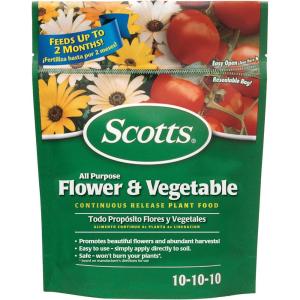 imageScotts All Purpose Flower and Vegetable Continuous Release Plant Food For Outdoor InGround Plants 3 lb3 lb