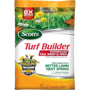 imageScotts Turf Builder WinterGuard Fall Weed ampamp Feed3 Weed Killer Plus Fall Fertilizer 5000 sq ft 1429 lbs15 000 sq ft