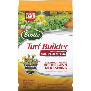 imageScotts Turf Builder WinterGuard Fall Weed ampamp Feed5 Weed Killer Plus Fall Fertilizer 12000 sq ft 3384 lbs