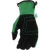 imageScotts unisex adult High Dexterity Synthetic Leather Garden Yard Work Gloves Green Large US