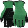 imageScotts unisex adult High Dexterity Synthetic Leather Garden Yard Work Gloves Green Large US